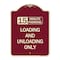 Signmission 15 Minute Parking Loading and Unloading Heavy-Gauge Aluminum Sign, 24" x 18", BU-1824-24597 A-DES-BU-1824-24597 - alternate 1